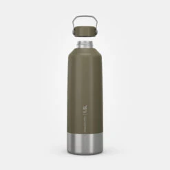 Quechua Stainless Steel Hiking Flask With Screw Cap MH100 1.5 L Khaki -Outdoor Climbing Shop k0156f25b94f3eaee0cae4f4e59fe9c00