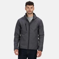 Regatta Mens Ablaze 3 Layer Softshell Jacket (Seal Grey) -Outdoor Climbing Shop k01c6b51cc9c69469e691c78bc9bff7b2