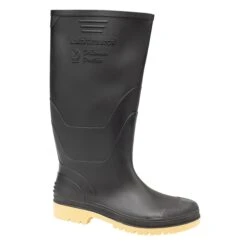 Administrator Wellington / Mens Boots / Plain Rubber Wellingtons (Black)