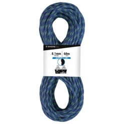 Simond CLIMBING AND MOUNTAINEERING HALF ROPE - ABSEIL ALPINISM 8.1 MM X 60M BLUE