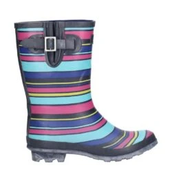 Cotswold Womens/Ladies Paxford Elasticated Mid Calf Wellington Boot (Black/Flower) 15 Cotswold Womens/Ladies Paxford Elasticated Mid Calf Wellington Boot (Black/Flower) -Outdoor Climbing Shop k097d7566fd60928b400f89dc56fada87