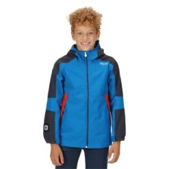 Regatta Childrens/Kids Rayz Waterproof Jacket (Neon Peach/Fusion Coral) 23 Regatta Childrens/Kids Rayz Waterproof Jacket (Neon Peach/Fusion Coral) -Outdoor Climbing Shop k191e7b72d1de24e69b1c4e8603f741d0