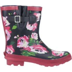Cotswold Paxford Patterned Wellingtons BLACK