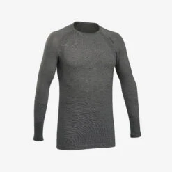 Simond Men's Long-Sleeve Seamless Wool T-Shirt