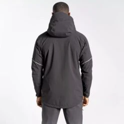 Craghoppers Mens Dynamic Plain Waterproof Jacket (Black Pepper) -Outdoor Climbing Shop k3129d3b04b7b816db6dbd886c27d0826