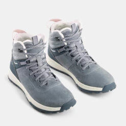 Quechua KIDS’ WARM WATERPROOF HIKING BOOTS - SH500 Leather Lace-up -Outdoor Climbing Shop k399227232ccc42b03155097caed6aa71