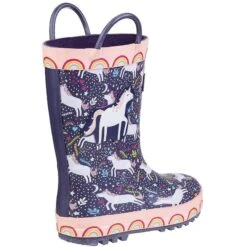 Cotswold Childrens/Kids Sprinkle Wellington Boots (Purple Unicorn) -Outdoor Climbing Shop k3a5776fc9d944b6101f05bbb5044e88a