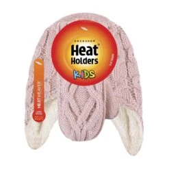 Girls Cable Knitted Design Bobble Trapper Hat And Mittens Set -Outdoor Climbing Shop k3aa8ac50c7dc3aa070daa93f28afde2a