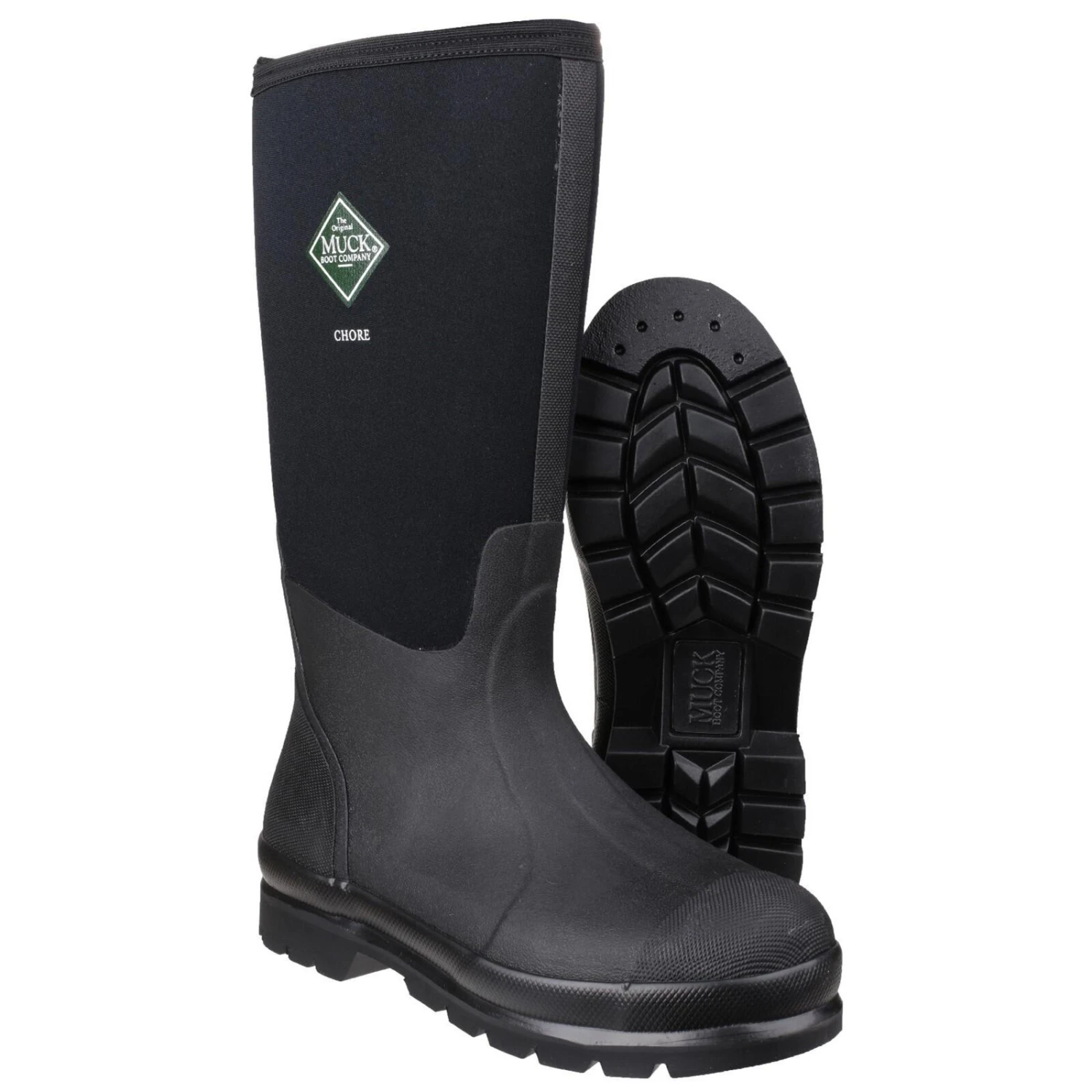 Muck Boots Chore Classic Hi Textile/Weather Wellingtons BLACK 6 Muck Boots Chore Classic Hi Textile/Weather Wellingtons BLACK - Image 4