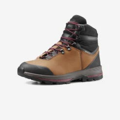 WOMEN'S WATERPROOF LEATHER HIGH TREKKING BOOTS