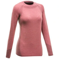 Simond Women's Long Sleeve Seamless Wool T-Shirt