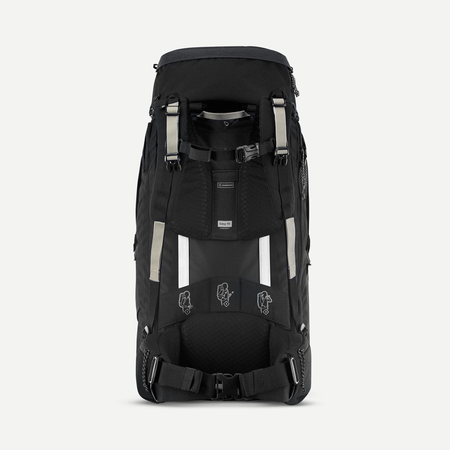 MEN’S TRAVEL TREKKING BACKPACK TRAVEL 900 50+6 L WITH SUITCASE OPENING 10 MEN’S TRAVEL TREKKING BACKPACK TRAVEL 900 50+6 L WITH SUITCASE OPENING - Image 8