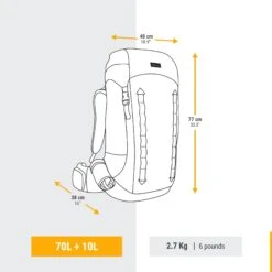 Men's Trekking Backpack 70+10 L -Outdoor Climbing Shop k4c5b7c56237a50ad72cf8b95264cc267