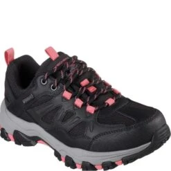 Skechers Womens/Ladies Selmen West Highland Leather Hiking Shoes (Black/Charcoal)