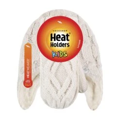 Girls Cable Knitted Design Bobble Trapper Hat And Mittens Set -Outdoor Climbing Shop k57f9e7f2e44c4bce1dd6dd1297fbbb52