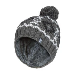 Mens Fleece Lined Thermal Winter Warm Beanie Bobble Hat With Pom Pom -Outdoor Climbing Shop k658d0a47e7eaff118d55a1103a24320e