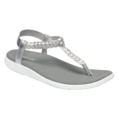 Regatta Womens/Ladies Santa Luna Braided Sandals (Silver/White)