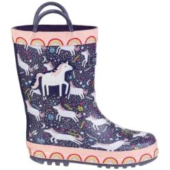 Cotswold Childrens/Kids Sprinkle Wellington Boots (Purple Unicorn) -Outdoor Climbing Shop k7cb72b4c4feec67ceae03e918d340d07