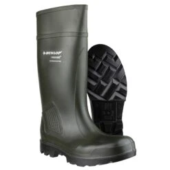 Dunlop Purofort Professional Plain Rubber Wellingtons GREEN -Outdoor Climbing Shop k7ff08fb67879d44000240d9d0343c887