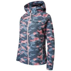 Dare 2b Womens/Ladies Far Out Camo Waterproof Soft Shell Jacket (Powder Pink) -Outdoor Climbing Shop k8370866b9a8ca8515a487e4e4cc90df7