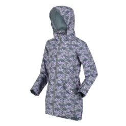 Regatta Girls Talei Floral Waterproof Jacket (Balsam Green) -Outdoor Climbing Shop k838526eb93827ca969e53662480f8708