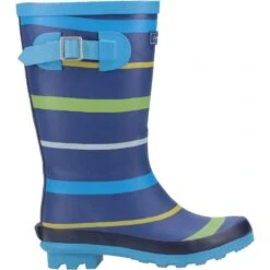 Cotswold Boys Stripe Wellington Boot (Blue/Green/Yellow) -Outdoor Climbing Shop k86e25e30b7658f7cb77609a2d3557e70