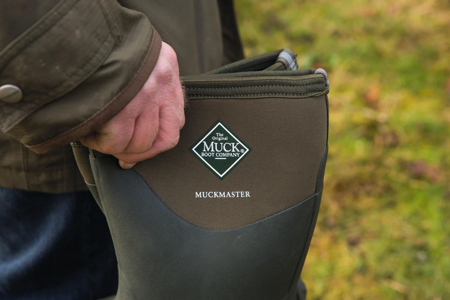 Muck Boots Muckmaster Hi Textile/Weather Wellingtons GREEN 8 Muck Boots Muckmaster Hi Textile/Weather Wellingtons GREEN - Image 6