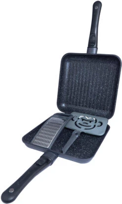 RidgeMonkey Connect Pan & Griddle XXL Granite Edition (RM781) -Outdoor Climbing Shop k8ab763671cb8738260db4e14bea35588