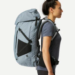 WOMEN’S TRAVEL TREKKING BACKPACK TRAVEL 900 50+6 L WITH SUITCASE OPENING -Outdoor Climbing Shop k9070c182a50accf311d52855b0b23a81