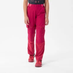 Quechua Kids’ Modulable Hiking Trousers MH500 Raspberry 7 -Outdoor Climbing Shop k9b101e9b0aa975fa686af7d7369e7bc0