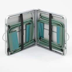 Quechua FOLDING CAMPING TABLE - 4 STOOLS - 4 TO 6 PEOPLE -Outdoor Climbing Shop ka15dbccbde3aac477132c6137450edf7