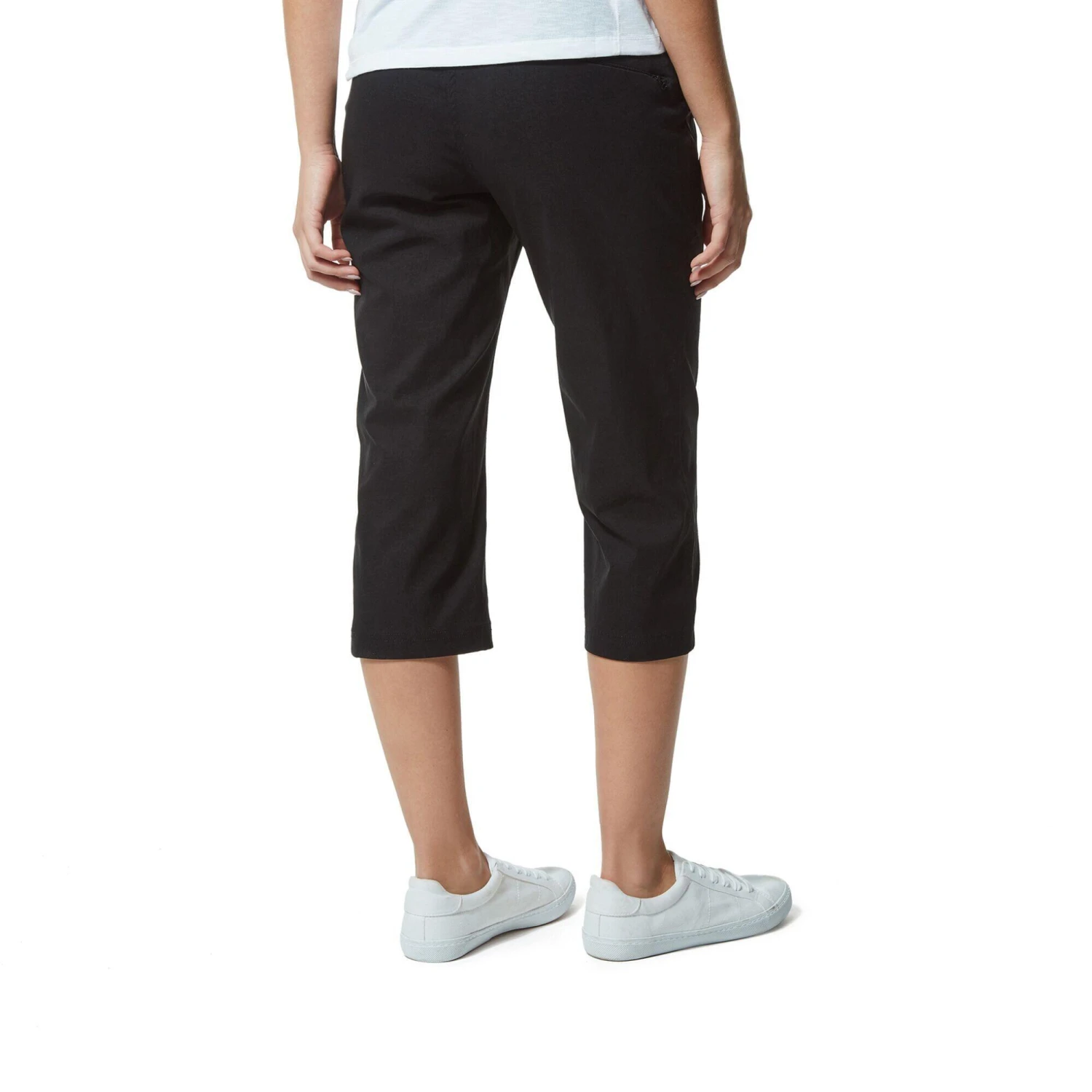Craghoppers Womens/Ladies Kiwi Pro II Cropped Trousers (Black) 4 Craghoppers Womens/Ladies Kiwi Pro II Cropped Trousers (Black) - Image 2