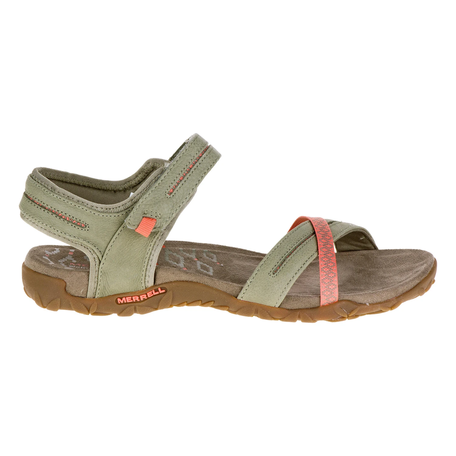 Women's Walking Sandals - Merrell Terran Cross - Khaki 7 Women's Walking Sandals - Merrell Terran Cross - Khaki - Image 5