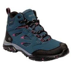 Regatta Womens/Ladies Holcombe IEP Mid Hiking Boots (Ash/Blue Opal) -Outdoor Climbing Shop ka34e120b971661cd58c41079578eb3b2