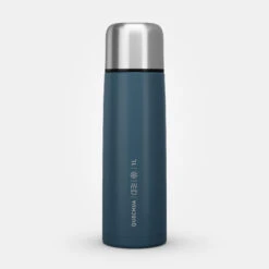 Quechua Stainless Steel Insulated Hiking Bottle 1 L Blue -Outdoor Climbing Shop kaacc1d78eb48b40e1eb7de8d05fa6d15