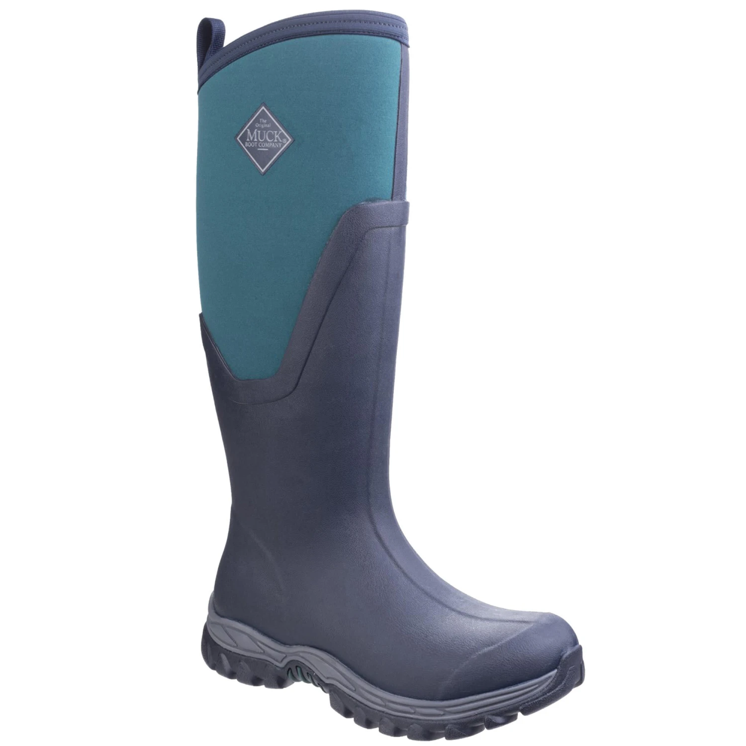 Muck Boots Womens/Ladies Arctic Sport Tall II Pull On Wellington Boots (Navy/Spruce) 3 Muck Boots Womens/Ladies Arctic Sport Tall II Pull On Wellington Boots (Navy/Spruce)