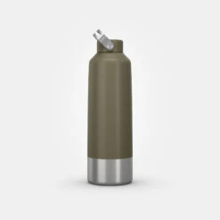 Quechua Stainless Steel Hiking Flask With Screw Cap MH100 1.5 L Khaki -Outdoor Climbing Shop kb11e5d4c216442f1edabe12e139aa85a