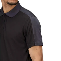 Regatta Contrast Coolweave Pique Polo Shirt (Black/Classic Red) -Outdoor Climbing Shop kb8c911422408629b1b0e5980f8c063d1