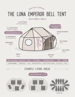 Luna Emperor Bell Tent -Outdoor Climbing Shop kbe4402828513e30b81ff2f4a55b5bfc3