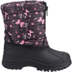 Cotswold Childrens/Kids Iceberg Butterfly Snow Boots (Pink/Black) -Outdoor Climbing Shop kcc77e6ce4969a8d8d56a797a43b7d6e9