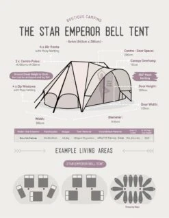 Star Emperor Bell Tent 11 Star Emperor Bell Tent -Outdoor Climbing Shop kd7fead289650f6d0e4ac370cd50bb2d5