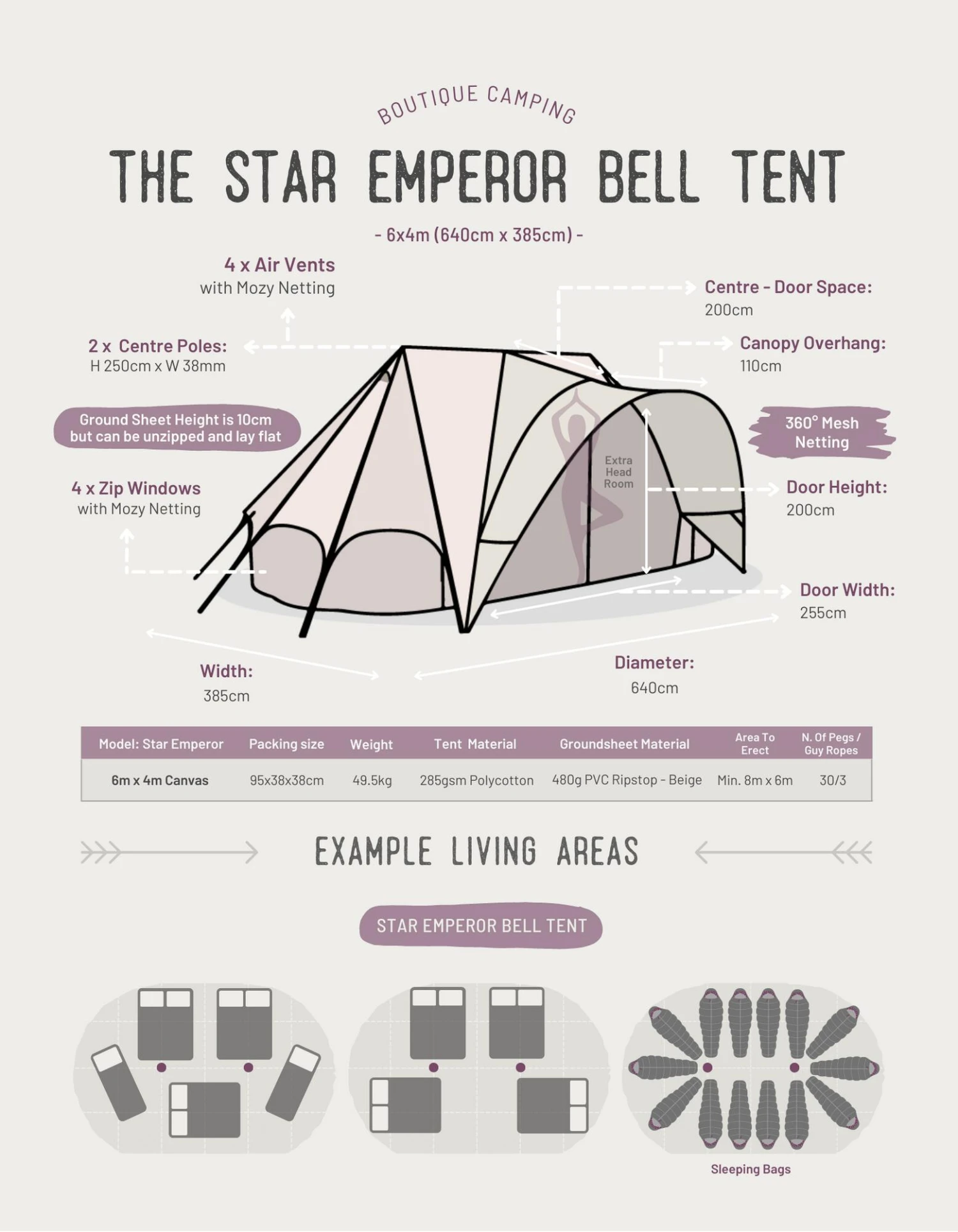 Star Emperor Bell Tent 7 Star Emperor Bell Tent - Image 5