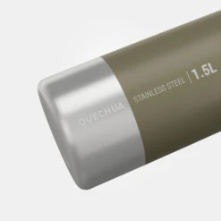 Quechua Stainless Steel Hiking Flask With Screw Cap MH100 1.5 L Khaki -Outdoor Climbing Shop ke00fb3c1718e1f1884a8d1ed33b7a366