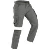 Men's Travel Trekking Zip-Off Cargo Trousers - Travel 100 Zip-Off