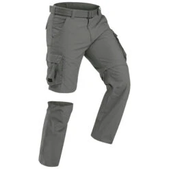Men's Travel Trekking Zip-Off Cargo Trousers - Travel 100 Zip-Off