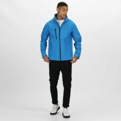 Regatta Mens Ablaze 3 Layer Softshell Jacket (Seal Grey) -Outdoor Climbing Shop ke1730cfeb56ed3e95c727598488e3cb8