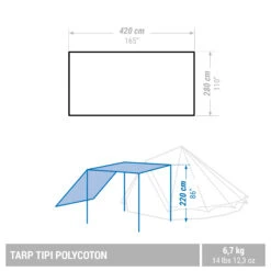 Quechua CAMPING TARP - TEPEE POLYCOTTON - 6 PERSON 11 Quechua CAMPING TARP - TEPEE POLYCOTTON - 6 PERSON -Outdoor Climbing Shop ke30b7f3a23affb145c4ab3ef67f6c363