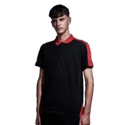 Regatta Contrast Coolweave Pique Polo Shirt (Black/Classic Red) -Outdoor Climbing Shop kf4a45e0f00d8dd5bf77e15f4ef1bc83b