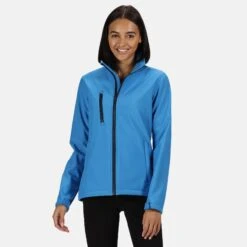 Regatta Womens/Ladies Ablaze 3 Layer Membrane Soft Shell Jacket (Black) -Outdoor Climbing Shop kf9566bca356ad86c544edef8da1b7e66