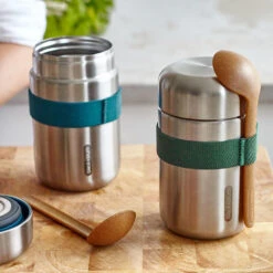 Black+Blum Food Flask 400ml Ocean -Outdoor Climbing Shop kfb2bb3866363e777685a018f81f2dc42